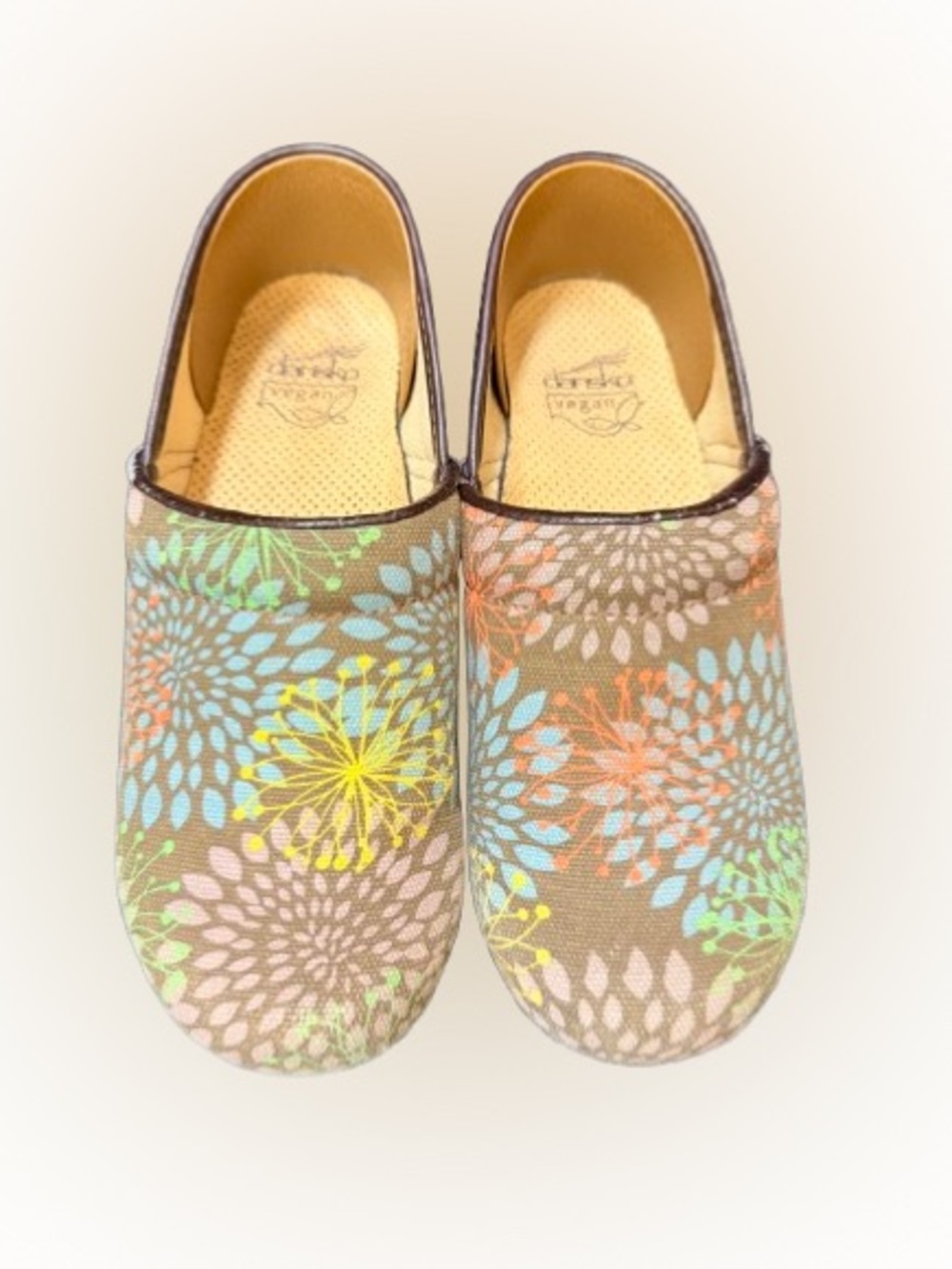 Dansko Vegan Professional Starburst Floral Clogs Multicolor EU 39 US 8.5-9